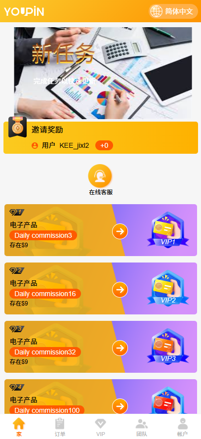 亲测精品/海外多语言任务抢单源码/金融理财/大转盘