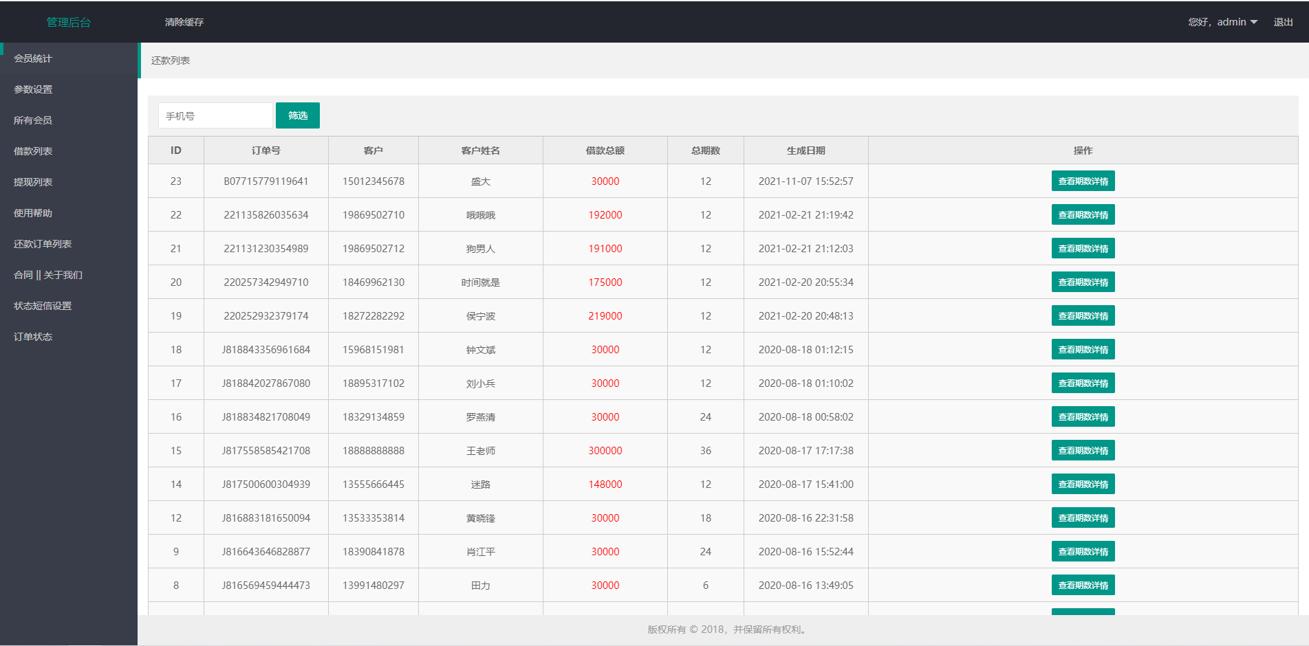 亲测精品/A142网贷贷款平台开发 | 合同贷款系统源码 | 支持二次开发系统