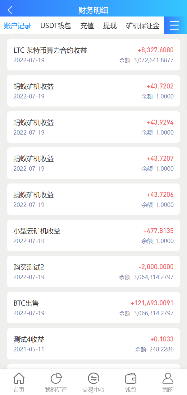 亲测精品/A319多语言矿机系统 + 算力合约 + 交易所