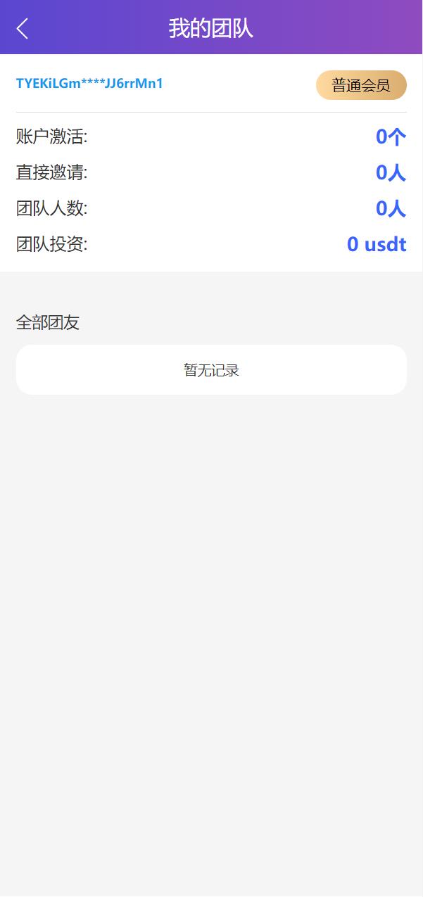 亲测精品/A304USDT众筹+分红双模式系统
