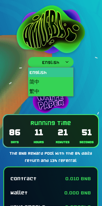 亲测精品/A366多语言区块链/链游投资/BSC币安智能链/RNB智能合约