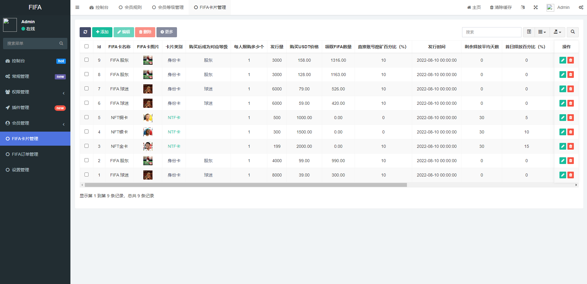 亲测精品/A409双语支持世界杯NFT交易平台 | 区块链理财+足球球星数字藏品投资