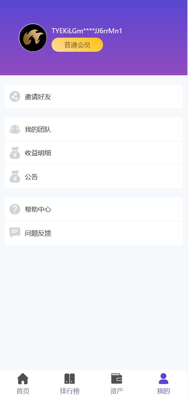 亲测精品/A304USDT众筹+分红双模式系统