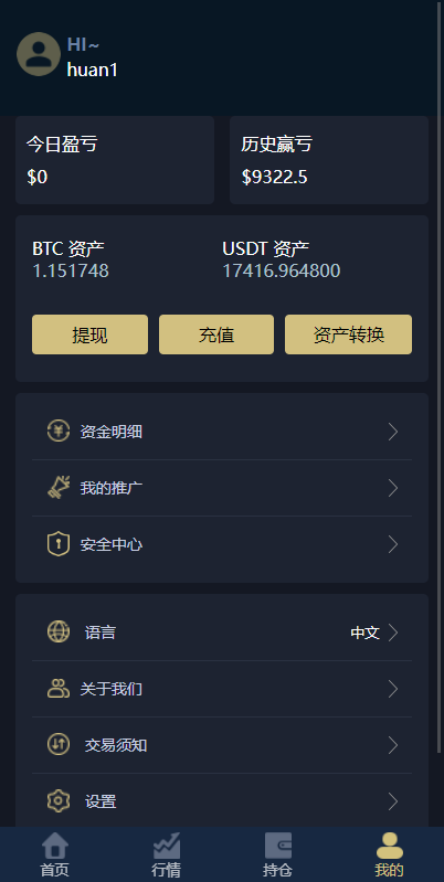亲测精品/A104支持USDT充值的多语言微盘外汇系统