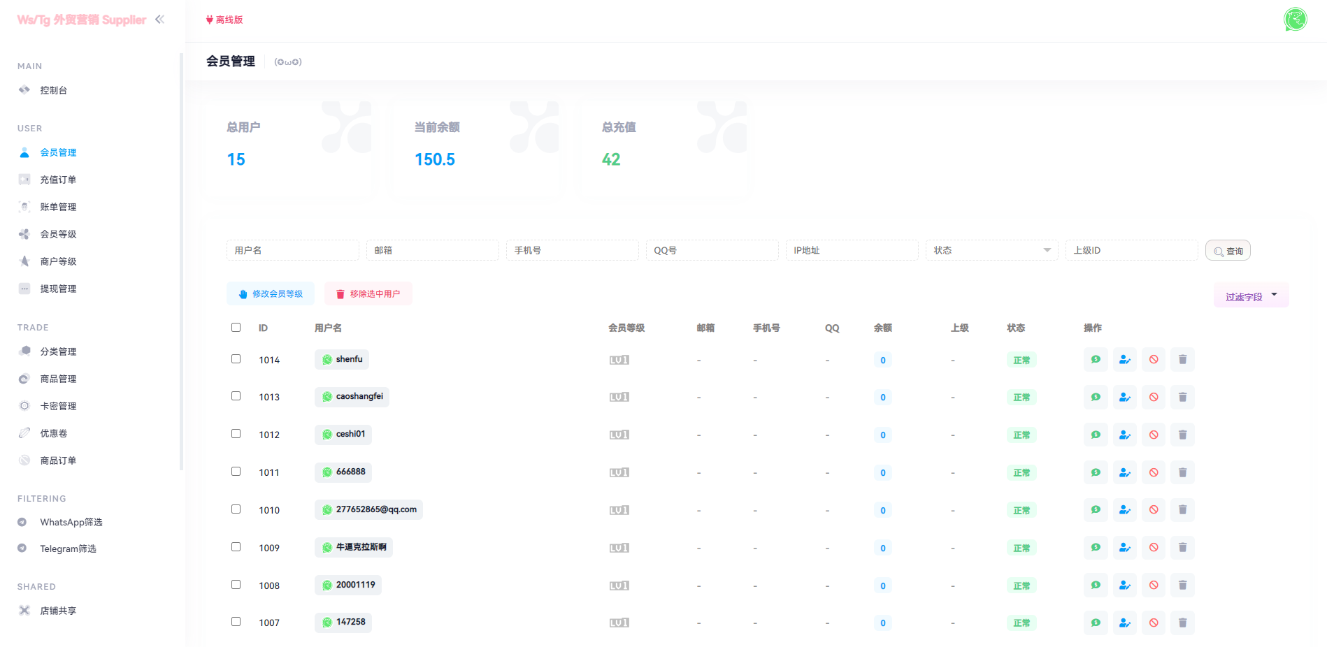 亲测精品/A437WhatsApp筛选/WsTg外贸营销/Supplier推特号/FB号/谷歌号/小火箭/WsChannel社交账号