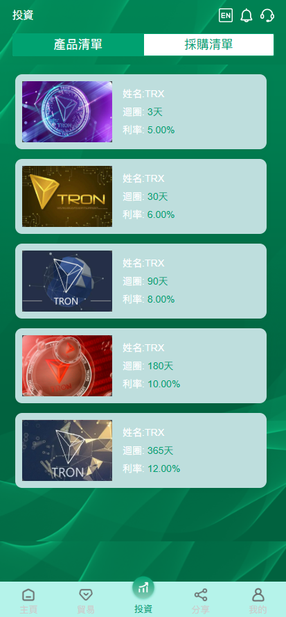 亲测精品/海外多国语言TRX理财区块链投资源码TRX系统源码波场