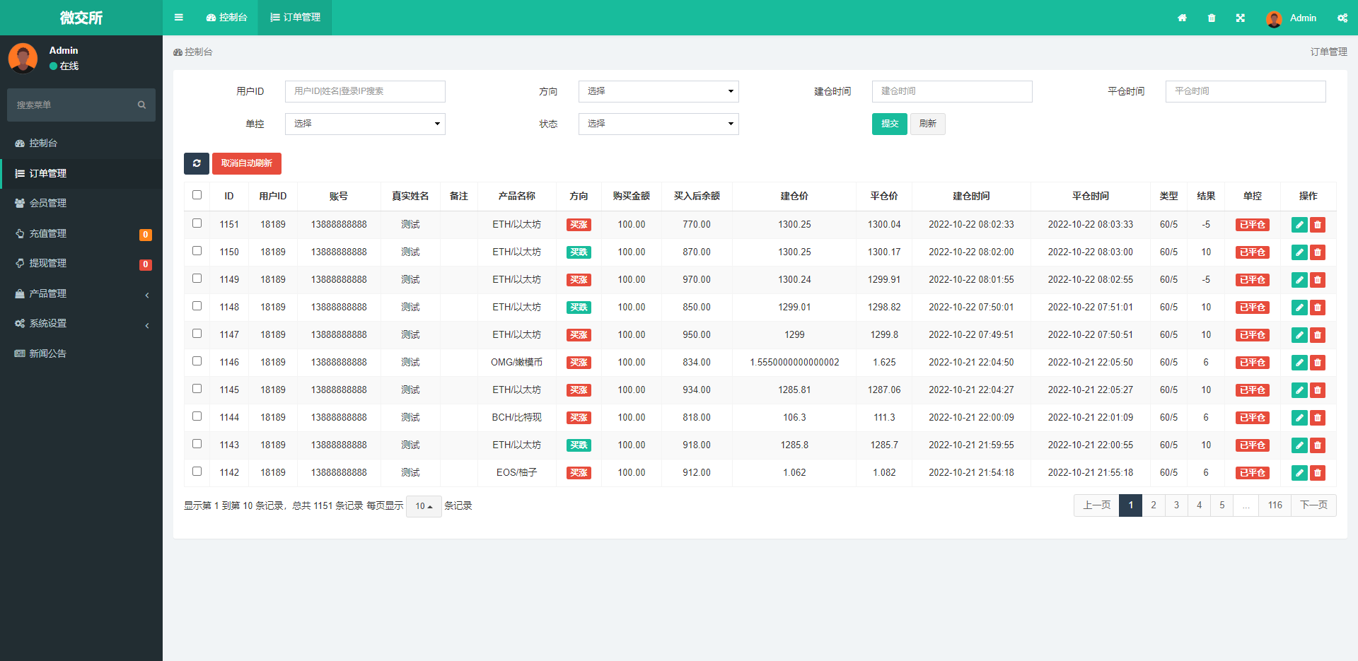 亲测精品/A24全新K线支持外汇交易系统+微盘系统 微信公众号+APP双端 fastadmin框架开发 支持USDT支付 多语言后台