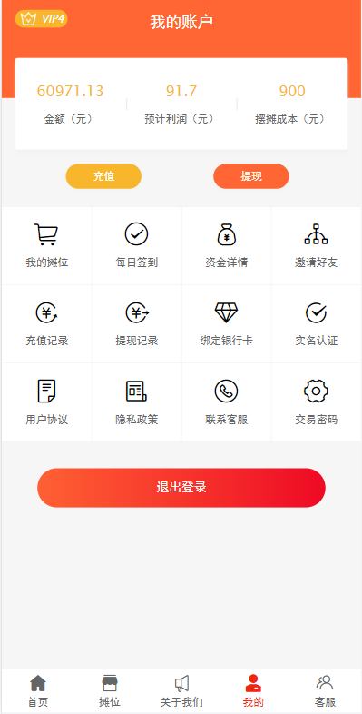 亲测精品/A183摆摊投资理财系统源码｜女性投资盘分红模式平台