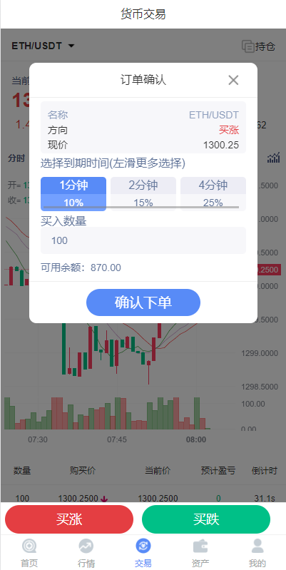 亲测精品/A24全新K线支持外汇交易系统+微盘系统 微信公众号+APP双端 fastadmin框架开发 支持USDT支付 多语言后台
